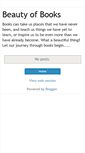 Mobile Screenshot of beauty-of-books.blogspot.com