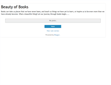 Tablet Screenshot of beauty-of-books.blogspot.com
