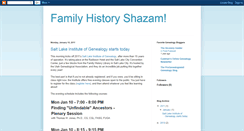 Desktop Screenshot of familyhistoryshazam.blogspot.com