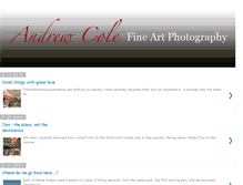 Tablet Screenshot of andrewcolephotography.blogspot.com