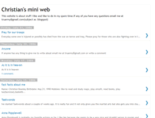 Tablet Screenshot of christiansminiweb.blogspot.com