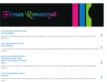 Tablet Screenshot of firmanromansyah.blogspot.com