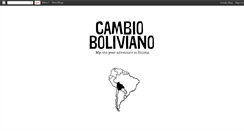 Desktop Screenshot of cambioboliviano.blogspot.com