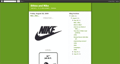 Desktop Screenshot of nike-ethics.blogspot.com
