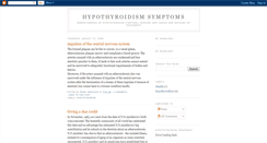 Desktop Screenshot of hypothyroidism-symptom.blogspot.com