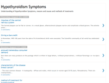 Tablet Screenshot of hypothyroidism-symptom.blogspot.com