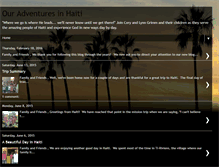 Tablet Screenshot of ouradventuresinhaiti.blogspot.com