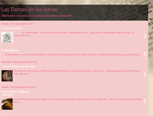 Tablet Screenshot of lasdamasdelasletras.blogspot.com