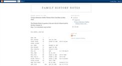 Desktop Screenshot of familyhistorynotebook.blogspot.com