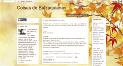 Desktop Screenshot of coisasdebalzaquianas.blogspot.com