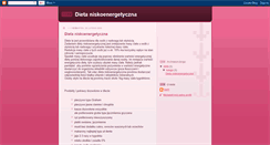 Desktop Screenshot of dietaniskoenergetyczna.blogspot.com