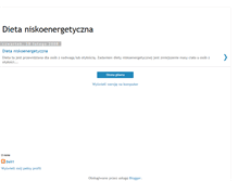 Tablet Screenshot of dietaniskoenergetyczna.blogspot.com