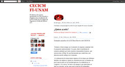 Desktop Screenshot of cecicm-unam.blogspot.com