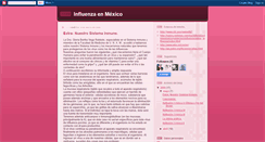 Desktop Screenshot of influenzaenmexico.blogspot.com