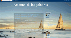 Desktop Screenshot of amantesdelaspalabras.blogspot.com