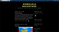 Desktop Screenshot of honolulubackstage.blogspot.com