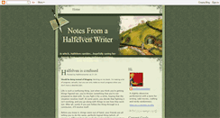 Desktop Screenshot of halfelvenwriter.blogspot.com