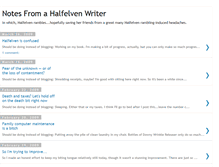Tablet Screenshot of halfelvenwriter.blogspot.com