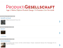 Tablet Screenshot of produktgesellschaft.blogspot.com