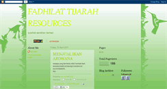 Desktop Screenshot of fadhilattijarahresources.blogspot.com