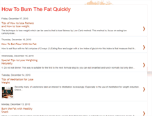 Tablet Screenshot of burnthefatquickly.blogspot.com