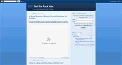 Desktop Screenshot of finallygetsixpackabs.blogspot.com