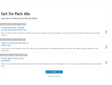 Tablet Screenshot of finallygetsixpackabs.blogspot.com