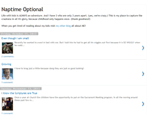Tablet Screenshot of naptimeoptional.blogspot.com