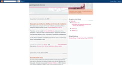 Desktop Screenshot of garimpandolivros.blogspot.com