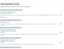 Tablet Screenshot of garimpandolivros.blogspot.com