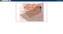 Desktop Screenshot of finnishcoursesinoulu.blogspot.com