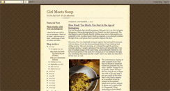 Desktop Screenshot of girlmeetssoup.blogspot.com