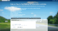 Desktop Screenshot of day2daytesting.blogspot.com