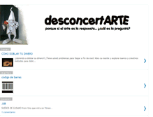 Tablet Screenshot of desconcertarte.blogspot.com