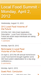 Mobile Screenshot of localfoodsummit2012.blogspot.com