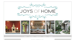 Desktop Screenshot of joysofhome.blogspot.com