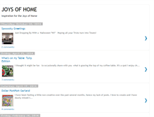 Tablet Screenshot of joysofhome.blogspot.com