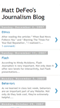 Mobile Screenshot of mattdefeojournalismblog.blogspot.com