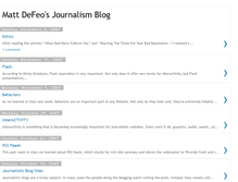 Tablet Screenshot of mattdefeojournalismblog.blogspot.com