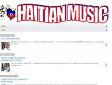 Tablet Screenshot of haitiansmusics.blogspot.com