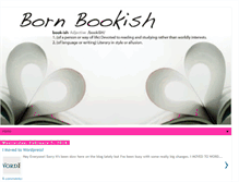 Tablet Screenshot of bornbookish.blogspot.com