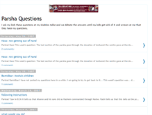 Tablet Screenshot of parshaquestions.blogspot.com