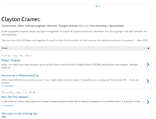 Tablet Screenshot of claytonecramer.blogspot.com