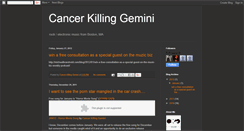 Desktop Screenshot of cancerkillinggemini.blogspot.com