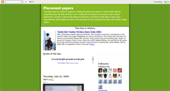 Desktop Screenshot of digin4placementpapers.blogspot.com