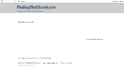 Desktop Screenshot of finding-the-church.blogspot.com