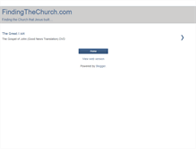 Tablet Screenshot of finding-the-church.blogspot.com