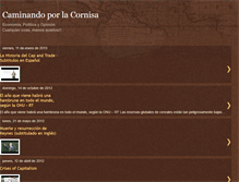 Tablet Screenshot of caminandoporlacornisa.blogspot.com