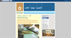 Desktop Screenshot of off--the--cuff.blogspot.com