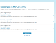 Tablet Screenshot of descargas-manualespro.blogspot.com